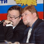 С киноведом и политтехнологом Александром Блудышевым, 2007