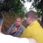 С писателем Виктором Суворовым, 2006